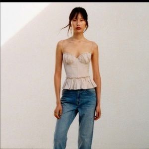 Brock Collection x H&M Linen Corset Top